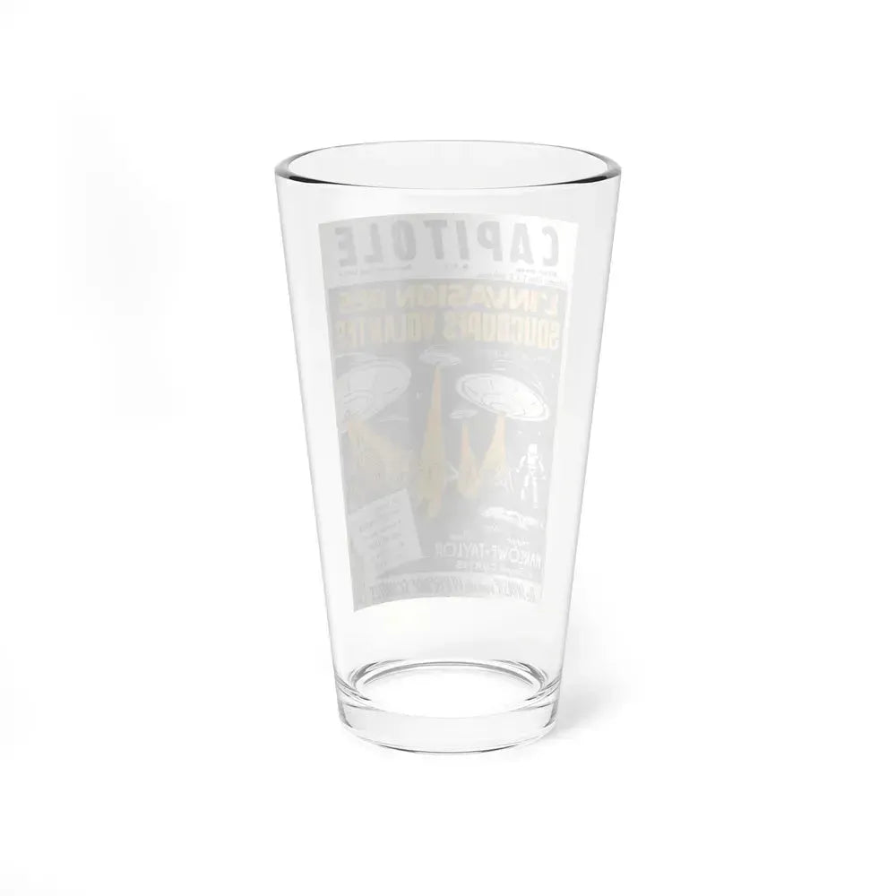 EARTH VS THE FLYING SAUCERS (FRENCH) 2 1956 Movie Poster - Pint Glass 16oz - Go Mug Yourself