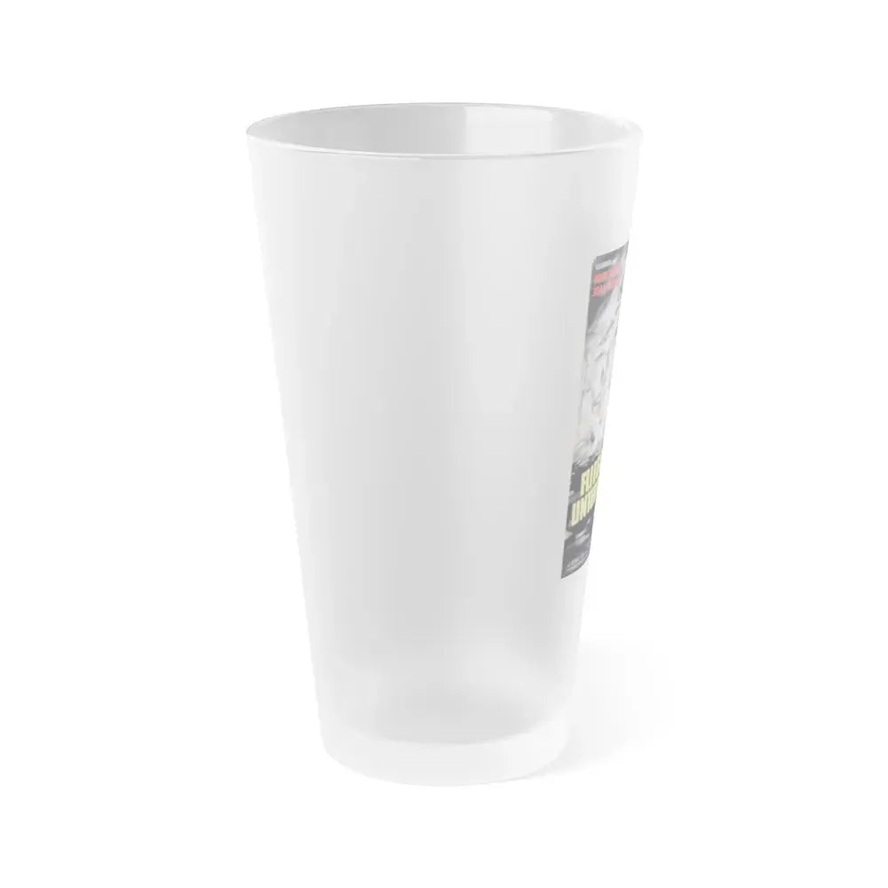 EARTH VS THE FLYING SAUCERS (GERMAN) 1956 Movie Poster - Frosted Pint Glass 16oz - Go Mug Yourself