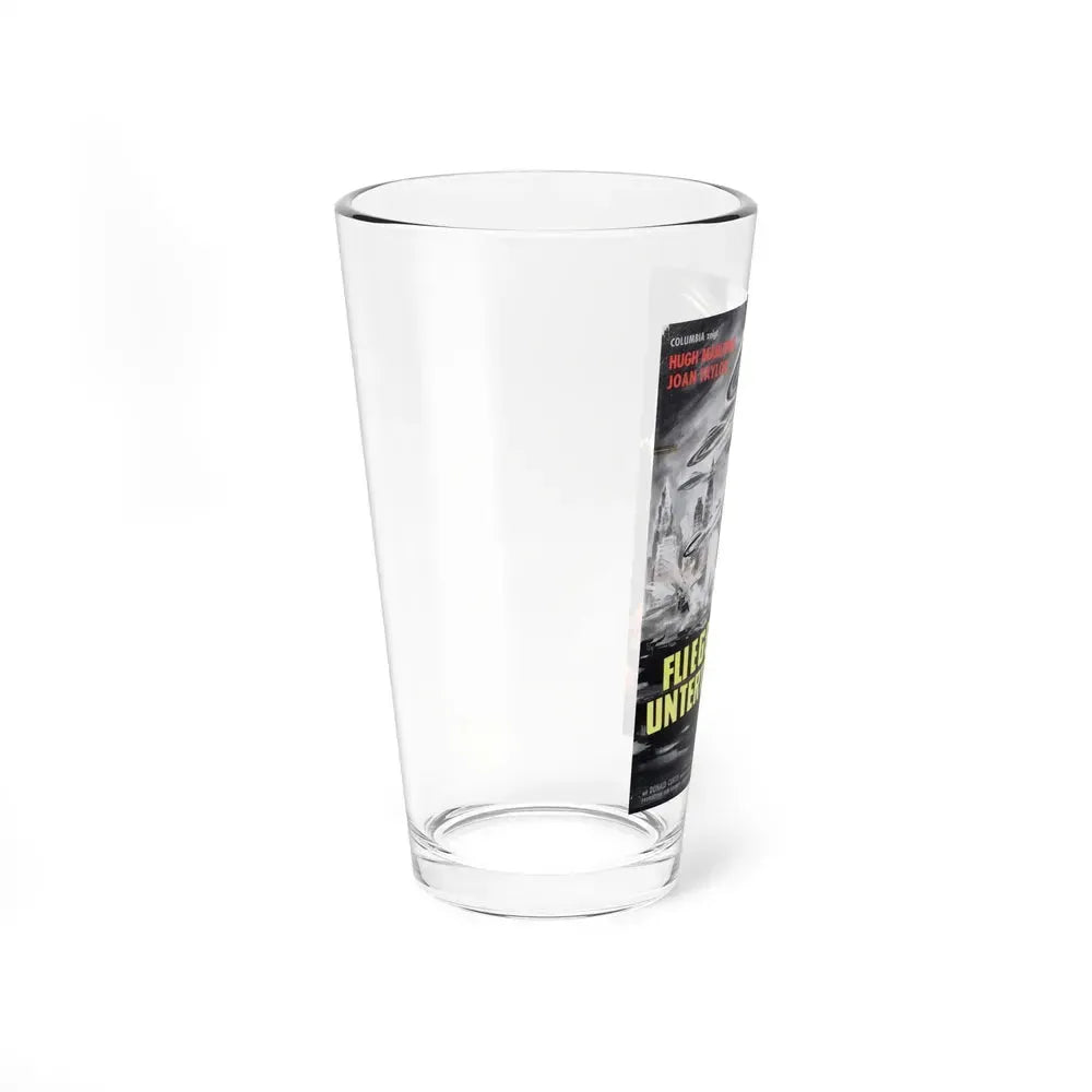 EARTH VS THE FLYING SAUCERS (GERMAN) 1956 Movie Poster - Pint Glass 16oz - Go Mug Yourself