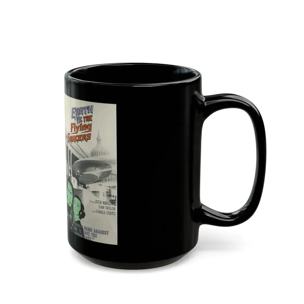 EARTH VS THE FLYING SAUCERS (VHS COVER) - Black Coffee Mug - Go Mug Yourself