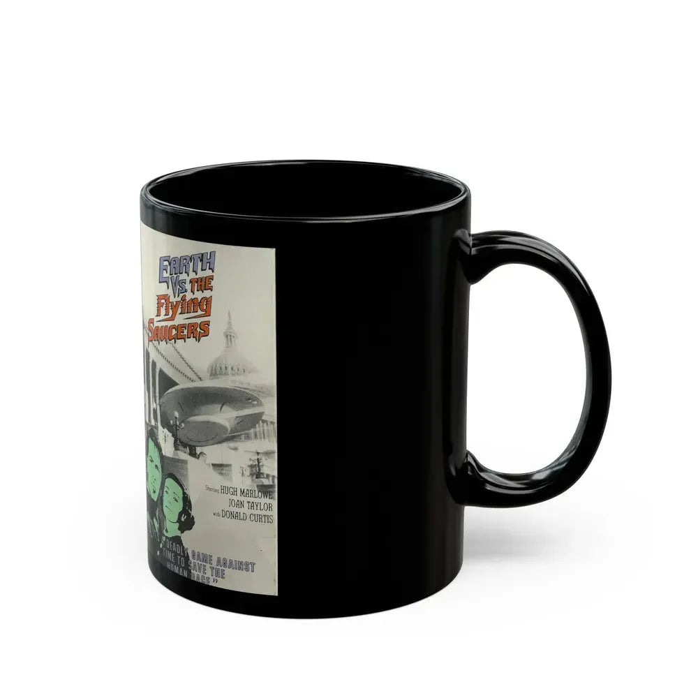 EARTH VS THE FLYING SAUCERS (VHS COVER) - Black Coffee Mug - Go Mug Yourself