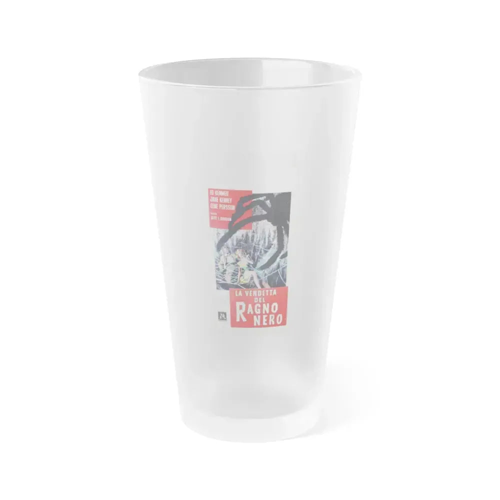 EARTH VS THE SPIDER (ITALIAN) 1958 Movie Poster - Frosted Pint Glass 16oz 16oz Frosted - Go Mug Yourself