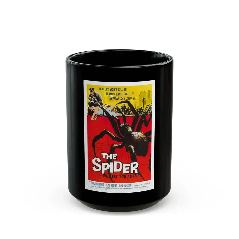 EARTH VS THE SPIDER (THE SPIDER) 1958 Movie Poster - Black Coffee Mug 15oz - Go Mug Yourself