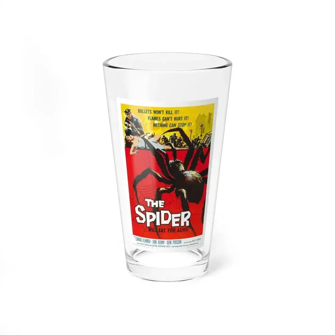 EARTH VS THE SPIDER (THE SPIDER) 1958 Movie Poster - Pint Glass 16oz 16oz - Go Mug Yourself