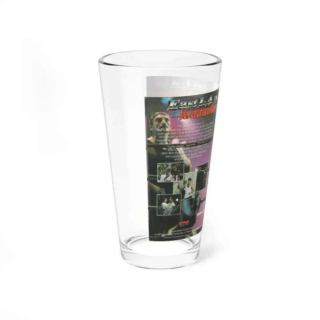 EAST LA WARRIORS (VHS COVER) Pint Glass 16oz - Go Mug Yourself