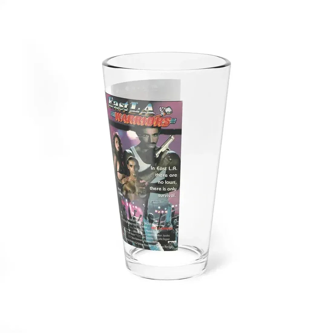 EAST LA WARRIORS (VHS COVER) Pint Glass 16oz - Go Mug Yourself