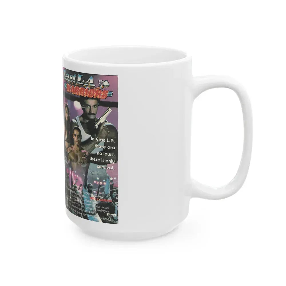 EAST LA WARRIORS (VHS COVER) - White Coffee Mug - Go Mug Yourself