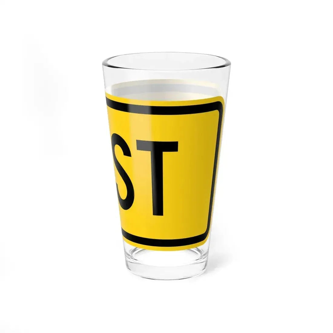 East plate small Wyoming (Wyoming) (Road Sign) Pint Glass 16oz - Go Mug Yourself