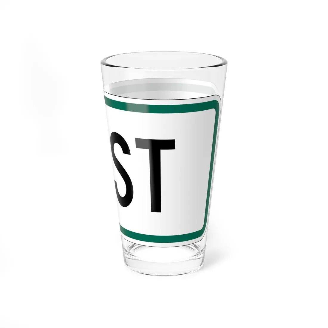 East plate South Dakota (South Dakota) (Road Sign) Pint Glss 16oz - Go Mug Yourself