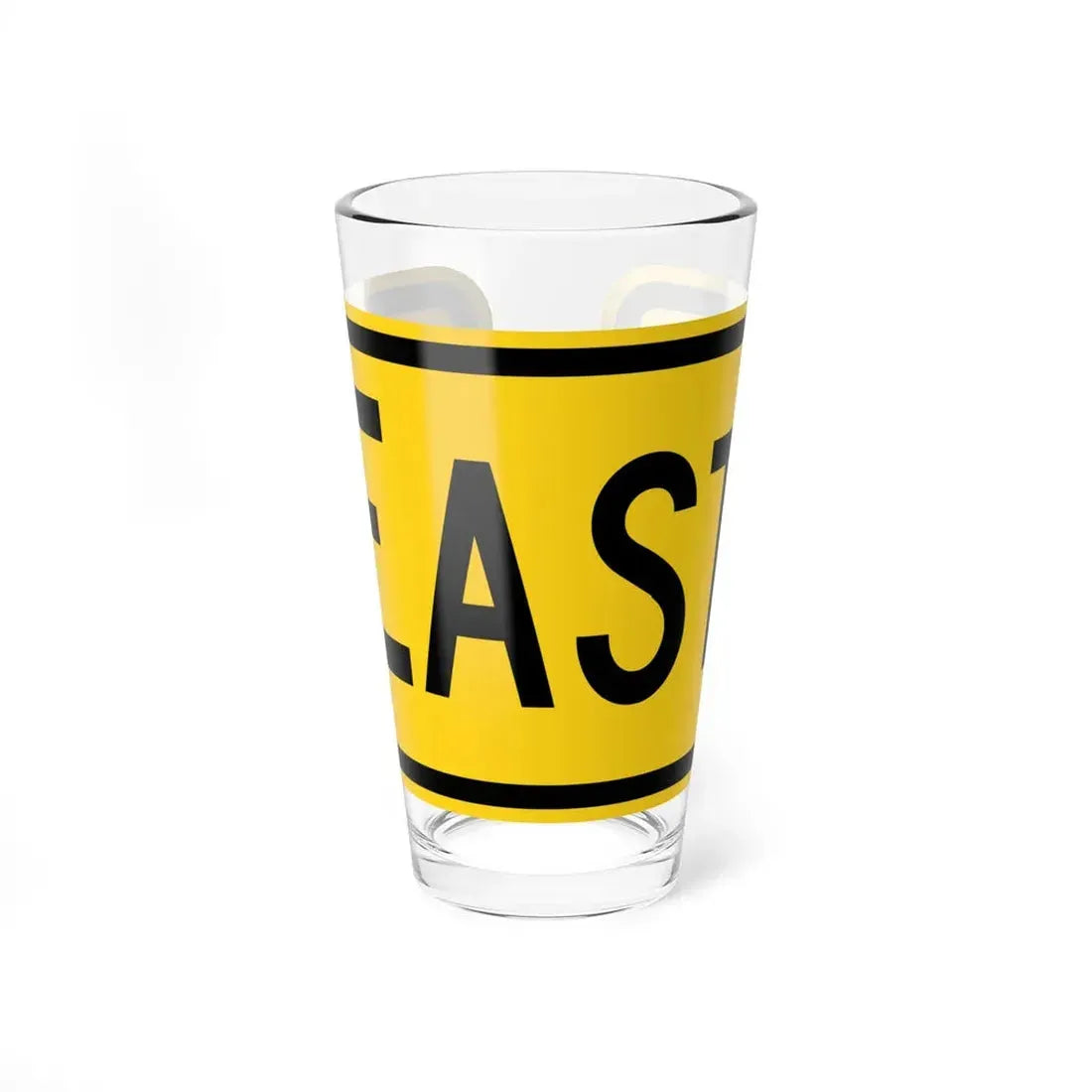 East plate Wyoming (Wyoming) (Road Sign) Pint Glss 16oz 16oz - Go Mug Yourself