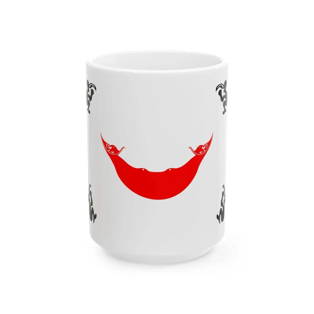 Easter Island flag 1876 to 1888 (Chile) White Coffee Mug 15oz - Go Mug Yourself