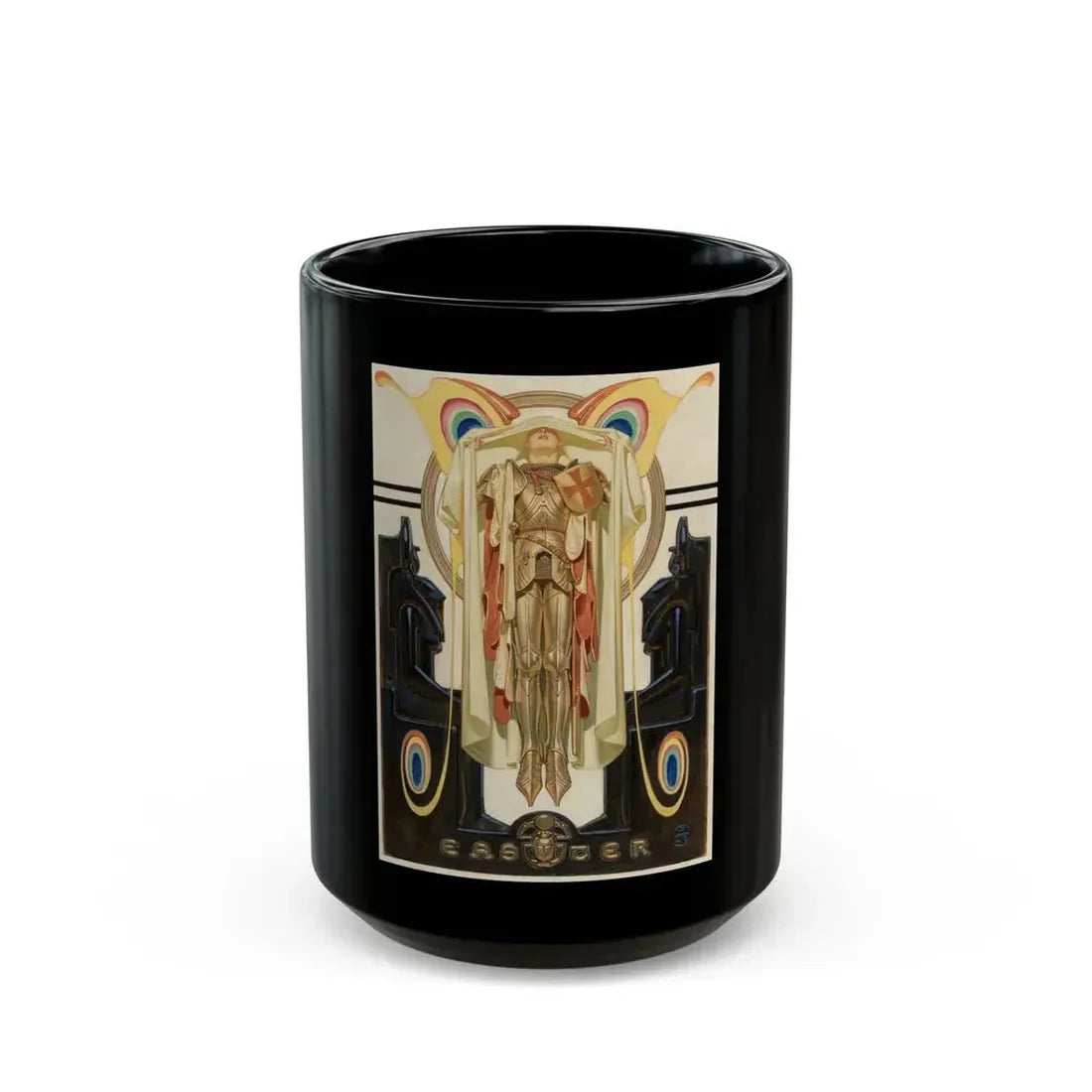 Easter, Saturday Evening Post, April 7, 1928 - Black Coffee Mug 15oz - Go Mug Yourself