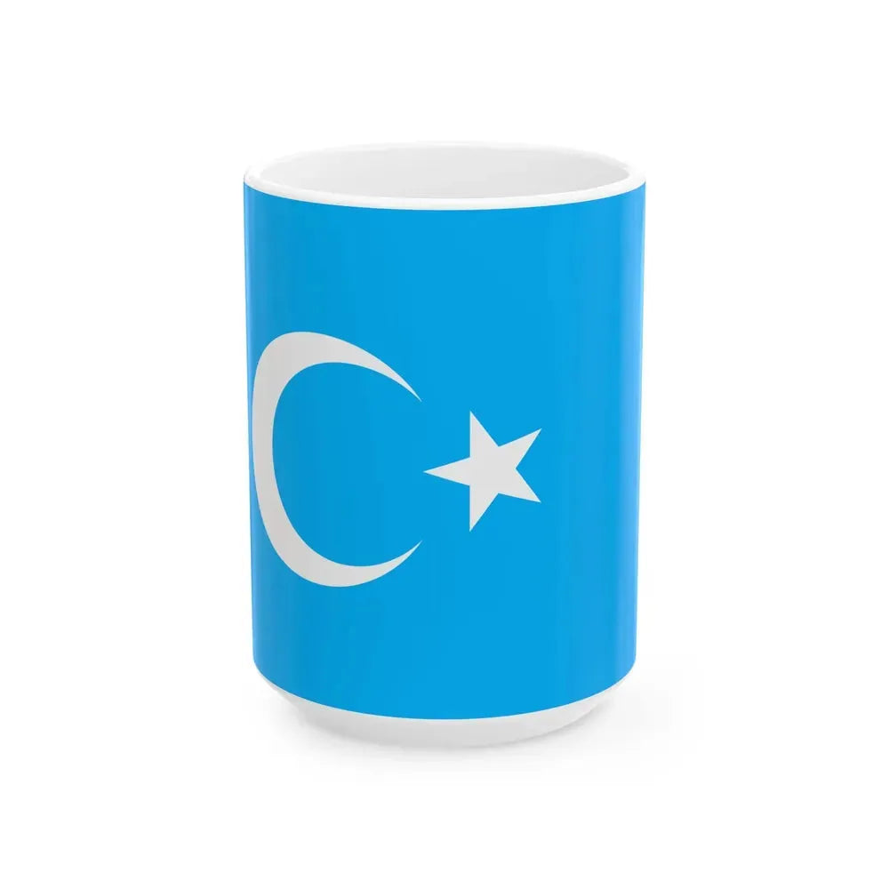 Eastern Turkistan Flag (China) White Coffee Mug 15oz - Go Mug Yourself