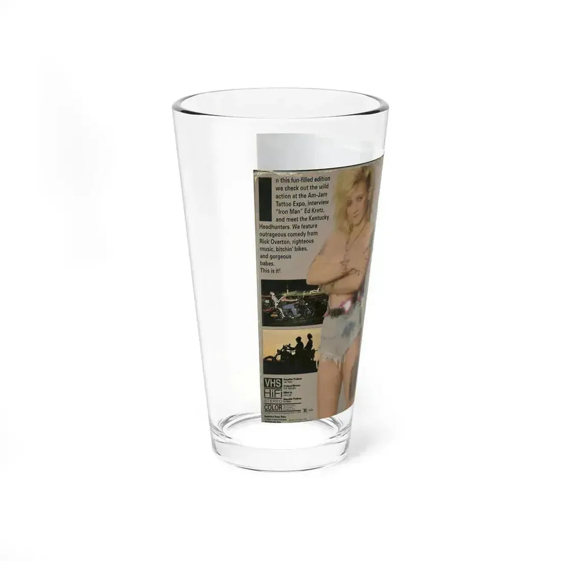 EASY RIDERS VIDEO MAGAZINE NUMBER 12 (VHS COVER) Pint Glass 16oz - Go Mug Yourself