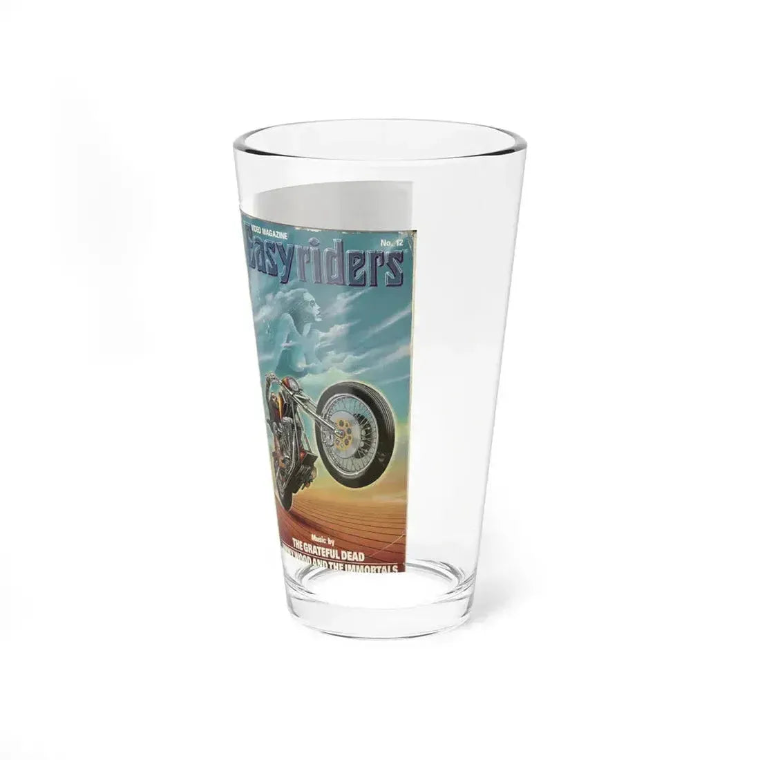 EASY RIDERS VIDEO MAGAZINE NUMBER 12 (VHS COVER) Pint Glass 16oz - Go Mug Yourself