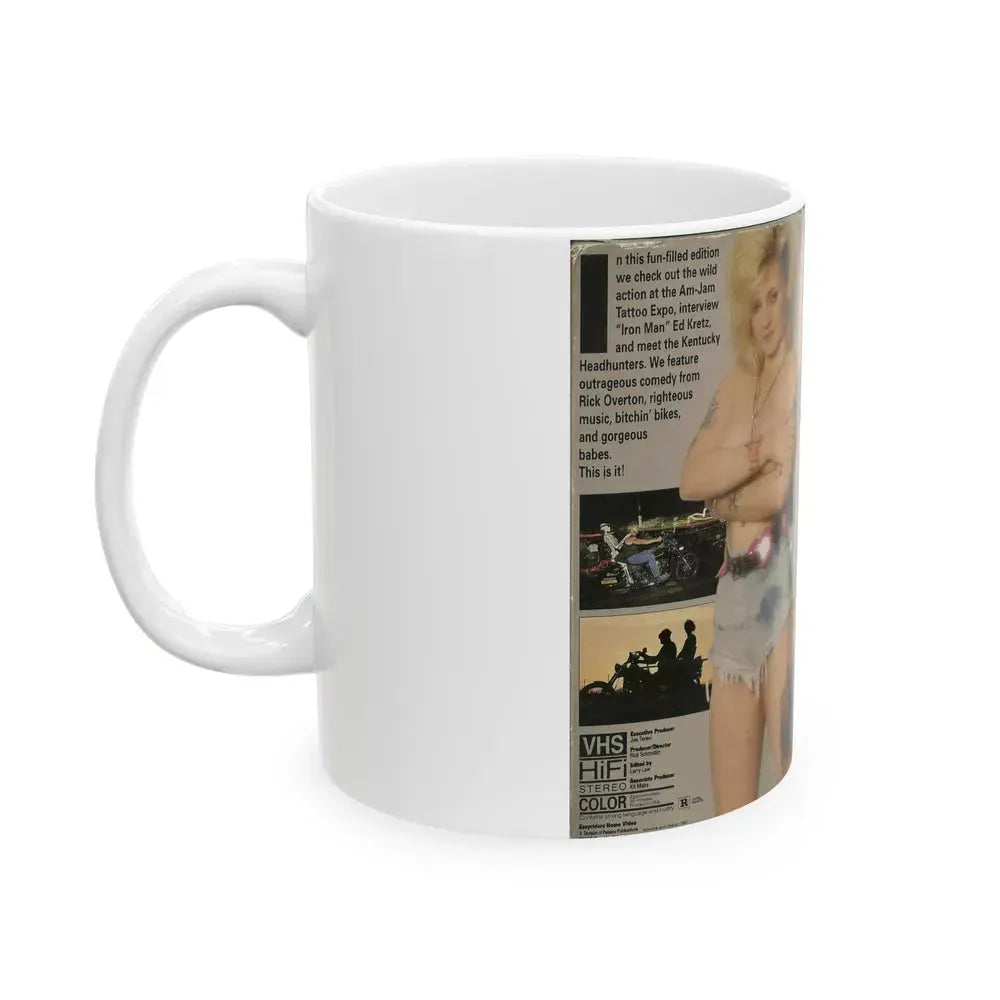 EASY RIDERS VIDEO MAGAZINE NUMBER 12 (VHS COVER) - White Coffee Mug - Go Mug Yourself