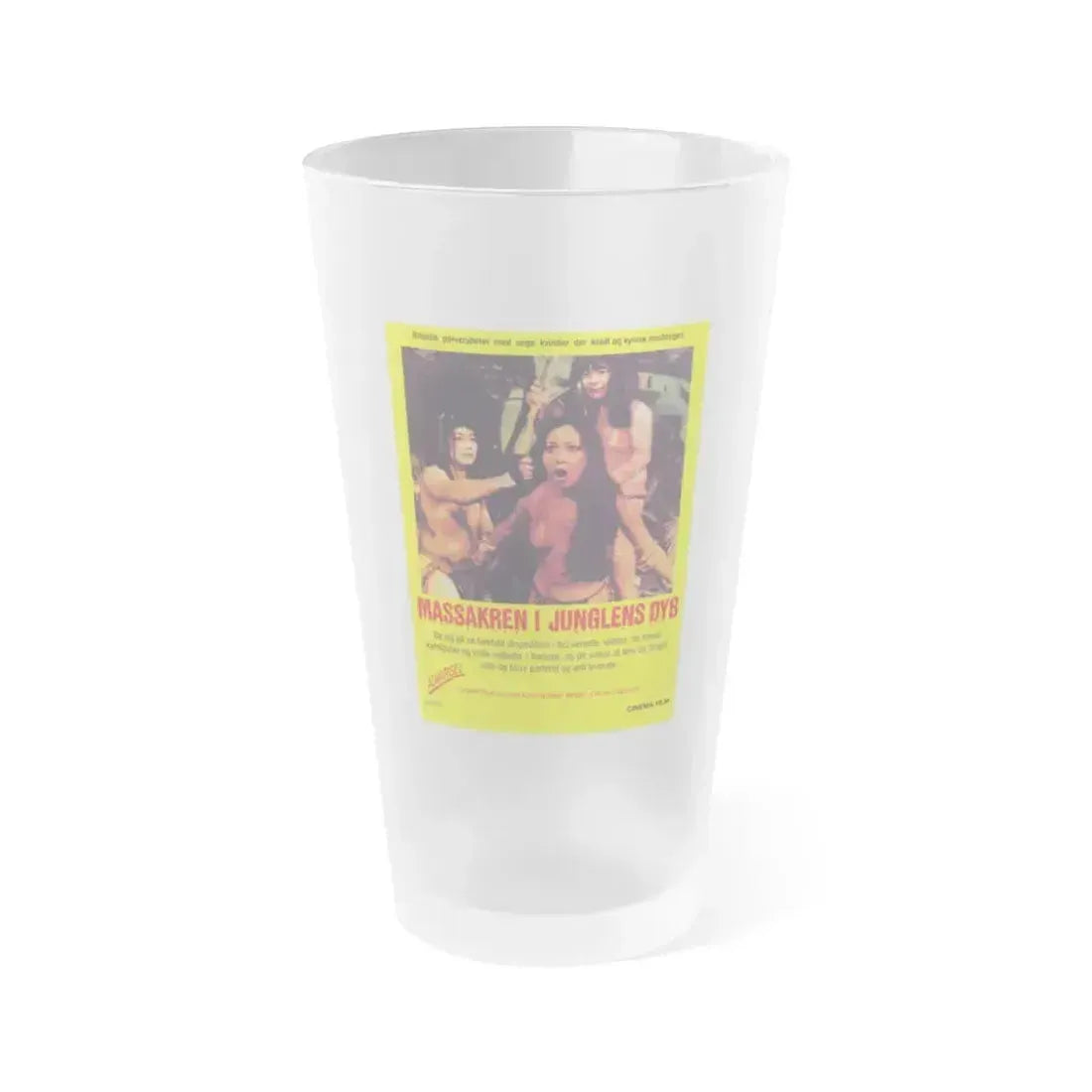 EATEN ALIVE (DANISH) 1976 Movie Poster - Frosted Pint Glass 16oz 16oz Frosted - Go Mug Yourself