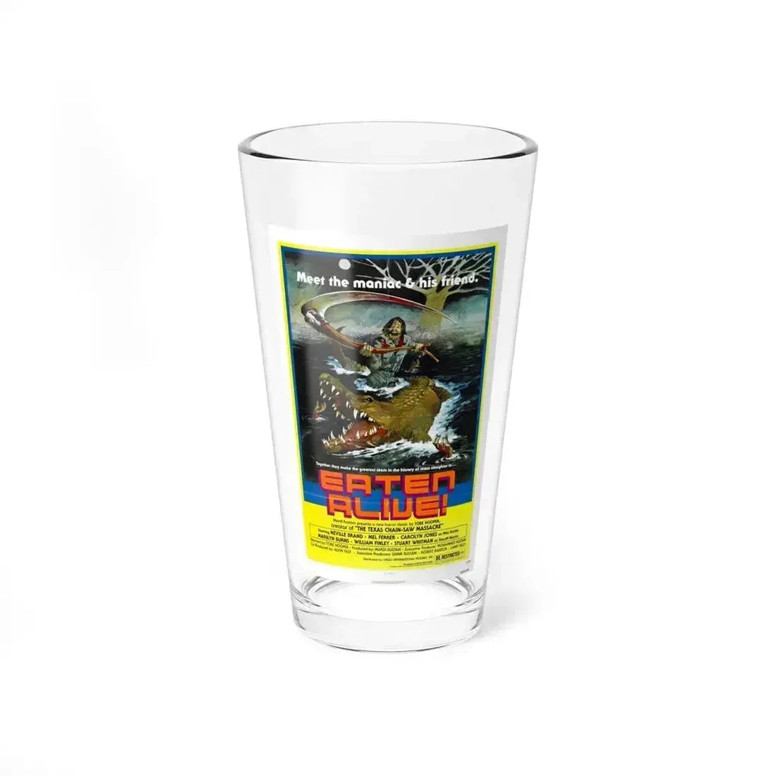 EATEN ALIVE (DEATH TRAP) 1976 Movie Poster - Pint Glass 16oz 16oz - Go Mug Yourself