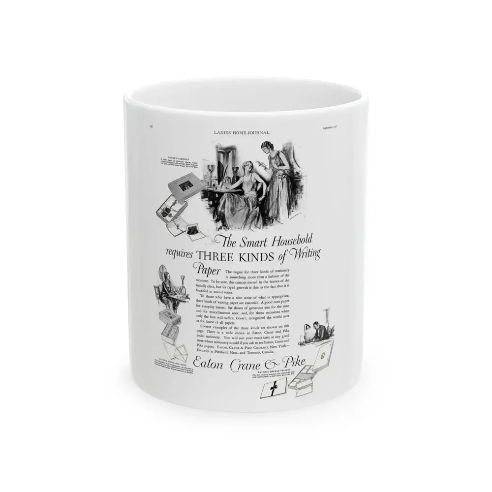 Eaton ad, Ladies' Home Journal, September 1927 - White Coffee Mug 11oz - Go Mug Yourself