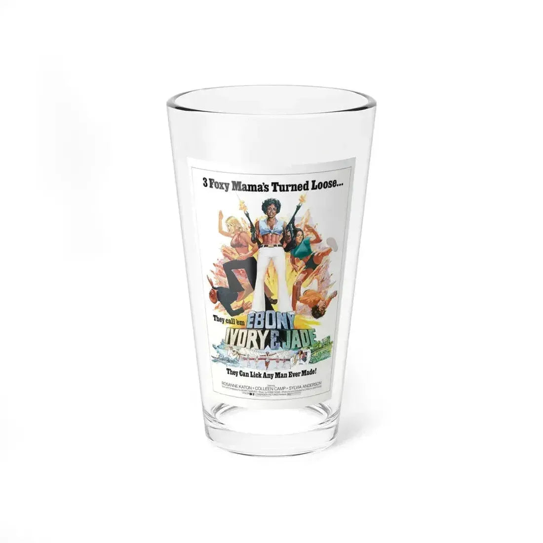 EBONY, IVORY & JADE 1976 Movie Poster - Pint Glass 16oz 16oz - Go Mug Yourself