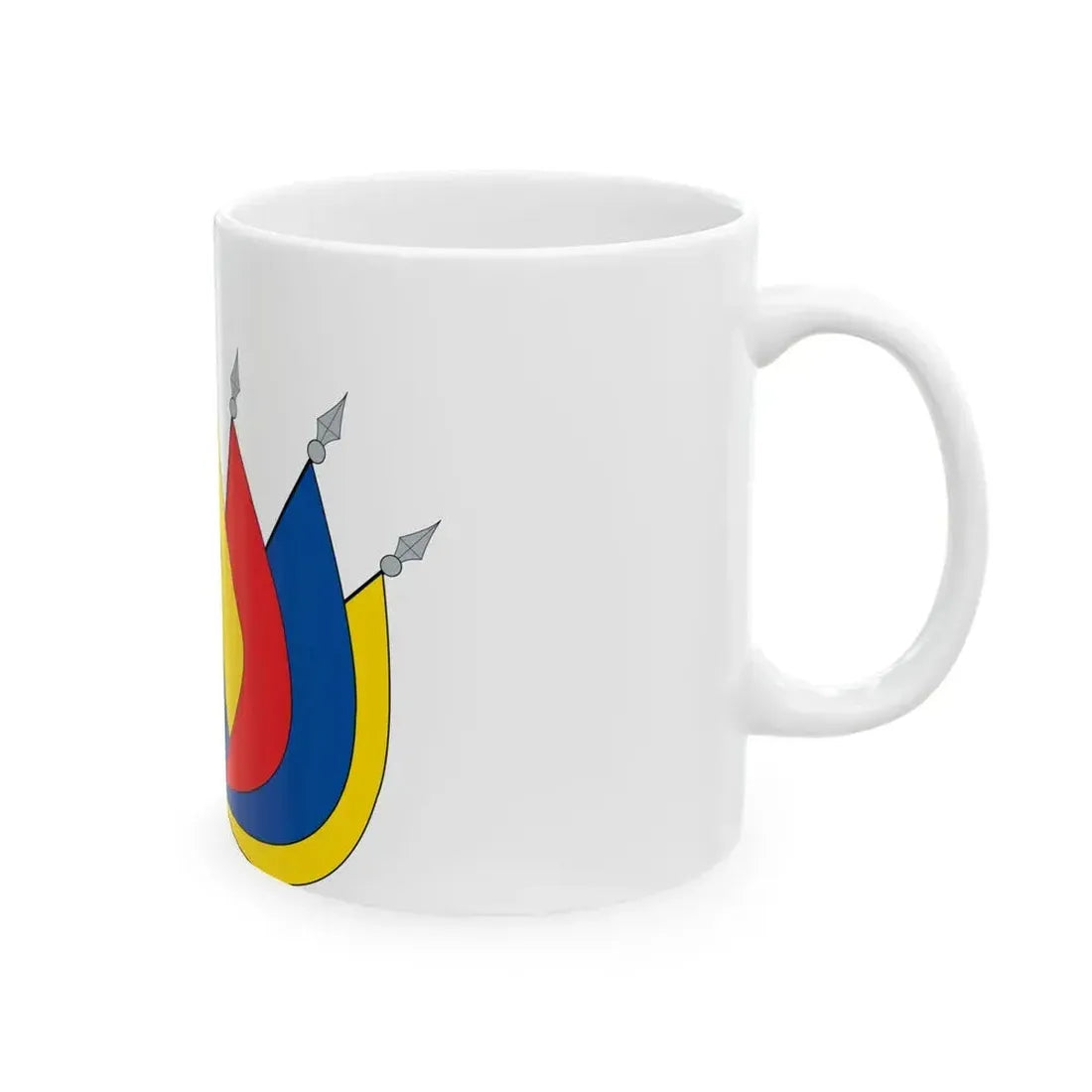 EC flag art (Ecuador) White Coffee Mug - Go Mug Yourself