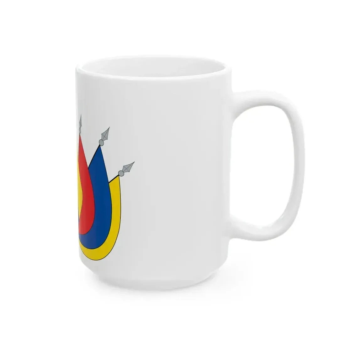 EC flag art (Ecuador) White Coffee Mug - Go Mug Yourself