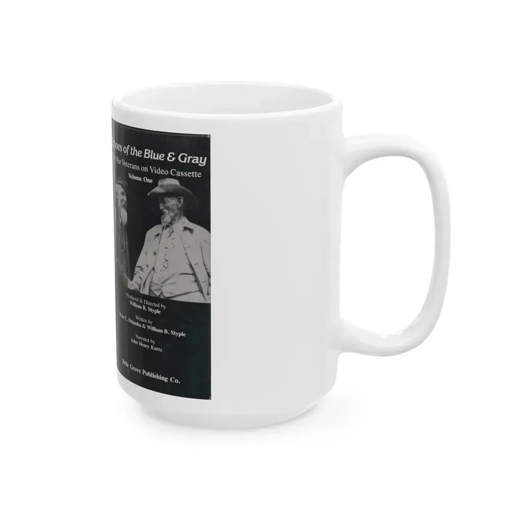 ECHOES OF BLUE AND GRAY (VHS COVER) - White Coffee Mug - Go Mug Yourself