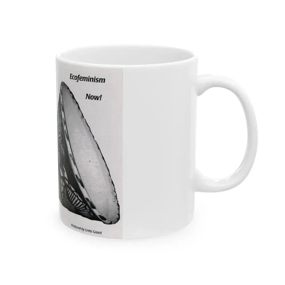 ECOFEMINISM NOW (VHS COVER) - White Coffee Mug - Go Mug Yourself