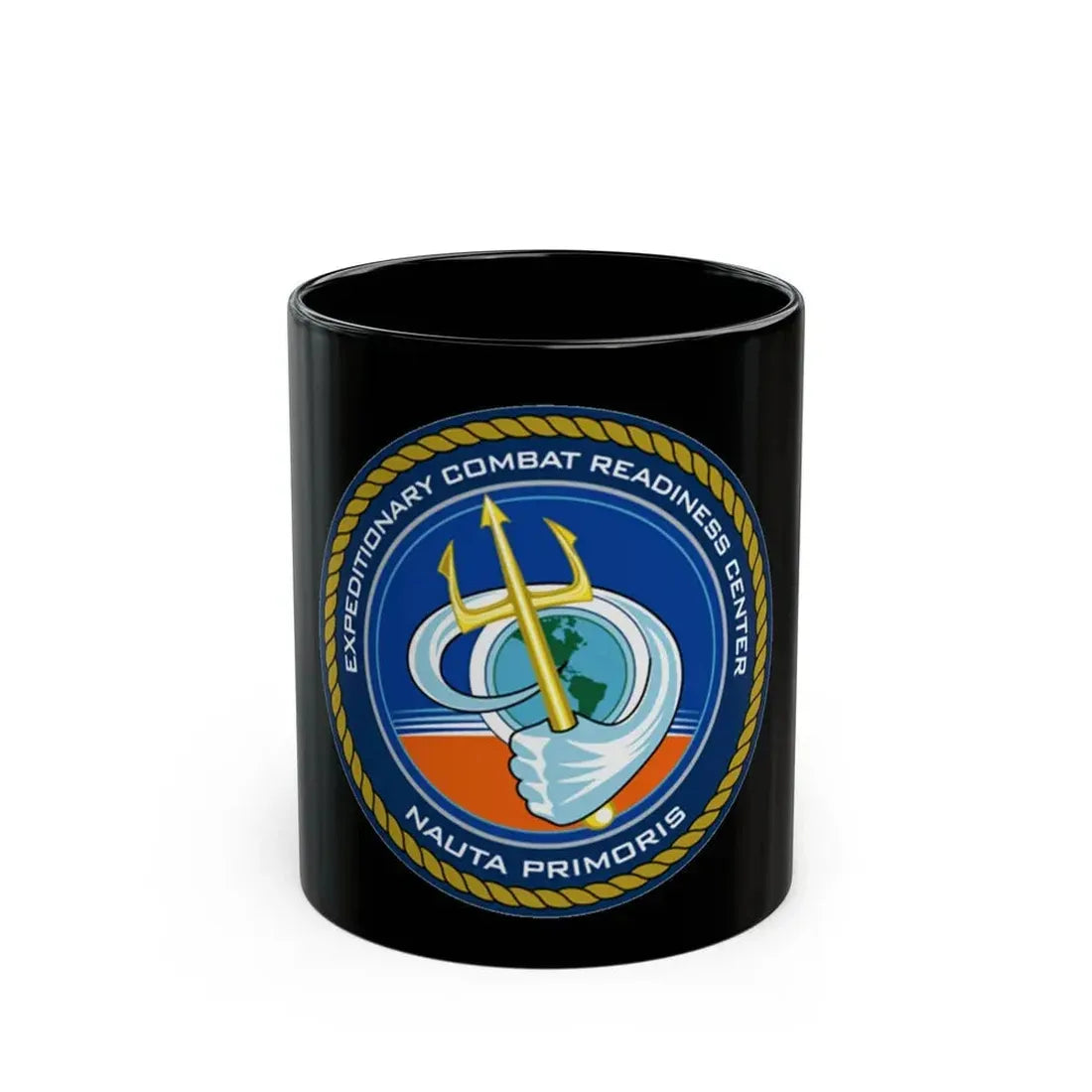 ECRC Nauta Primoris Expeditionary Combat Readiness (U.S. Navy) Black Coffee Mug - Go Mug Yourself