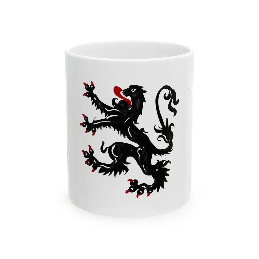 Edegem vlag (Belgium) White Coffee Mug 11oz - Go Mug Yourself