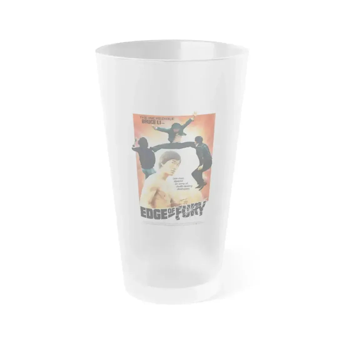 EDGE OF FURY 1958 Movie Poster - Frosted Pint Glass 16oz 16oz Frosted - Go Mug Yourself