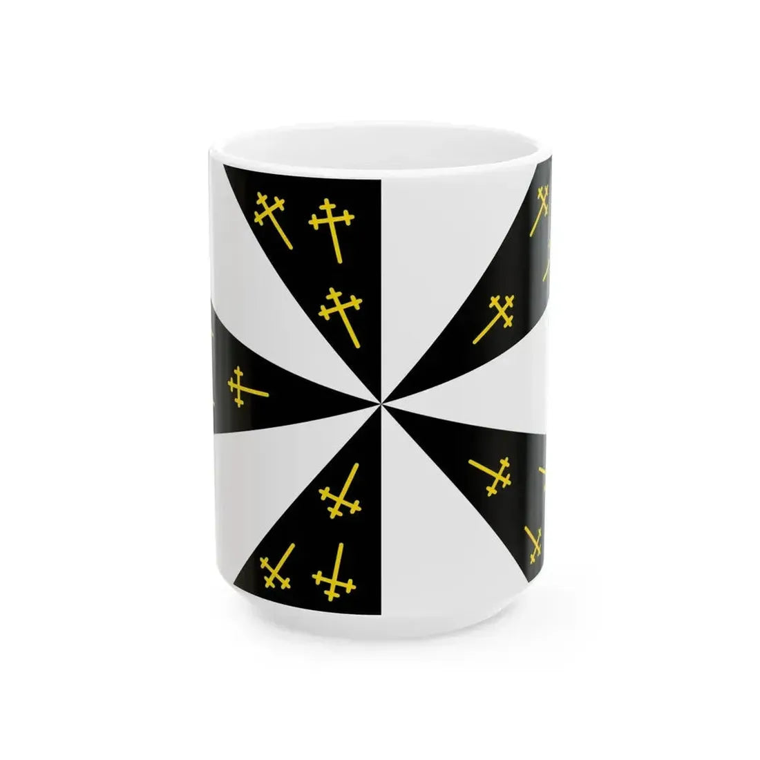 Edingen vlag (Belgium) White Coffee Mug 15oz - Go Mug Yourself