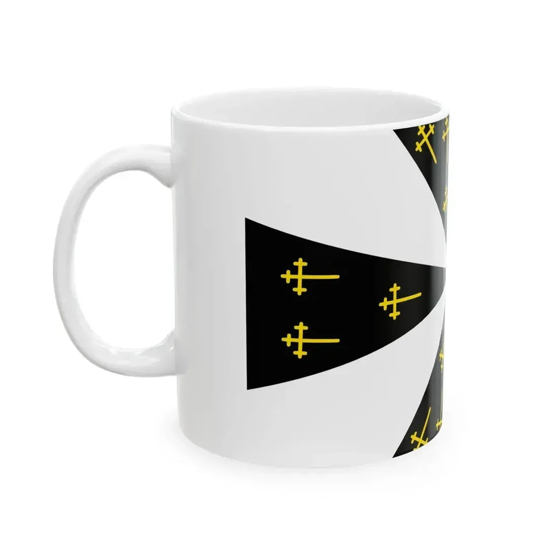 Edingen vlag (Belgium) White Coffee Mug - Go Mug Yourself