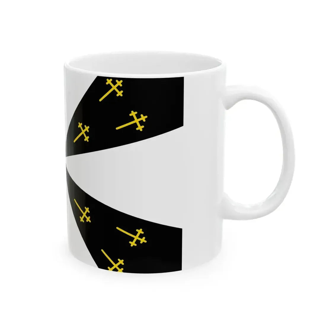 Edingen vlag (Belgium) White Coffee Mug - Go Mug Yourself