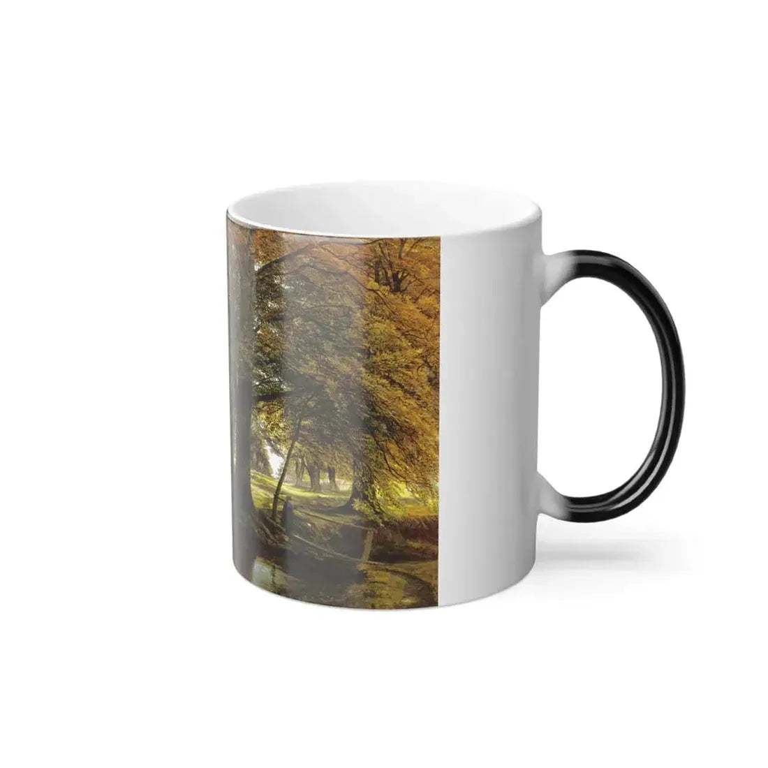 Edmund George Warren (1834-1909) Crossing the Brook Autumn 1874 Pencil watercolor and bodycolor - Color Changing Mug 11oz - Go Mug Yourself