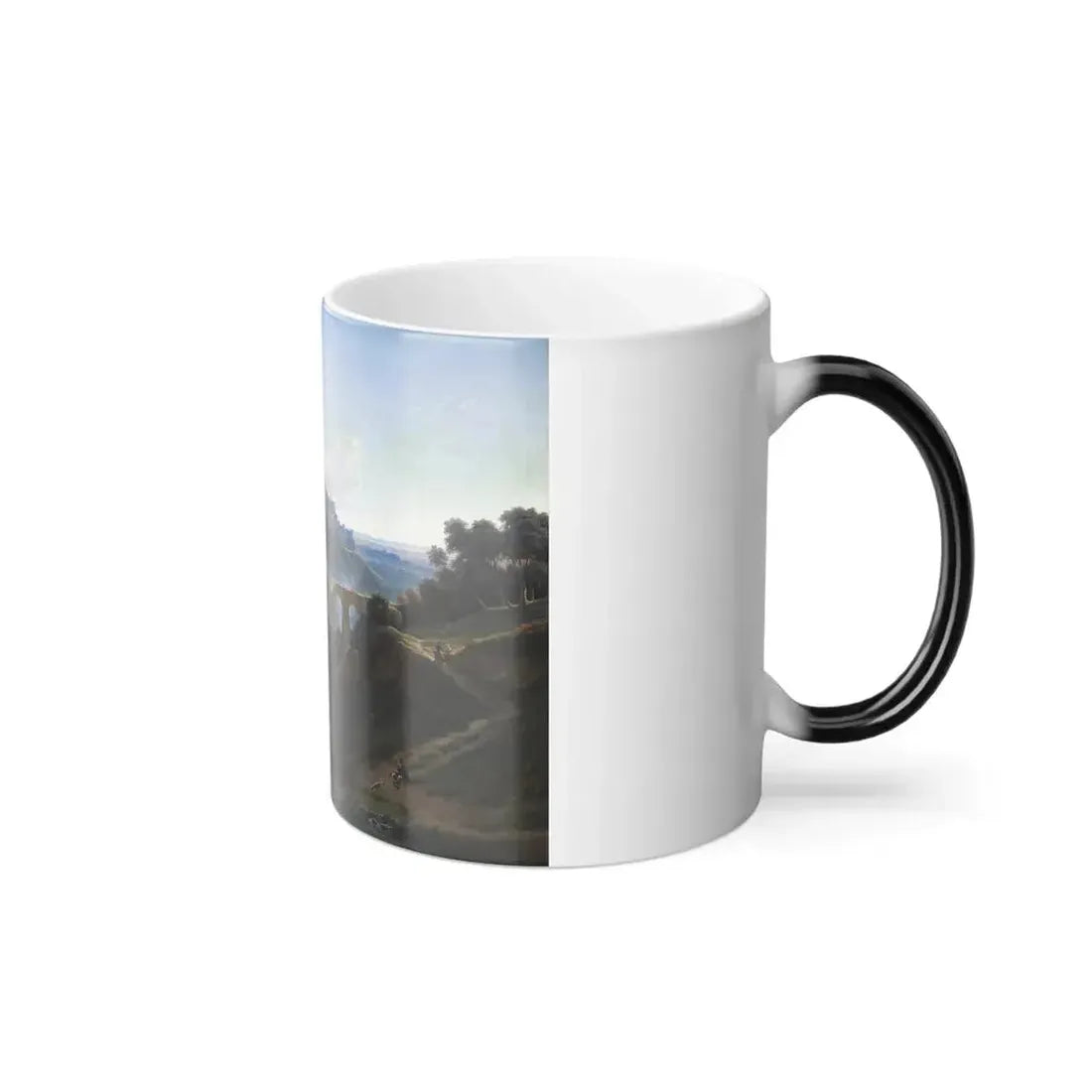 Edmund Hottenroth (1804-1889) Roman Campagna - Oil on Canvas 1862 - Color Changing Mug 11oz - Go Mug Yourself