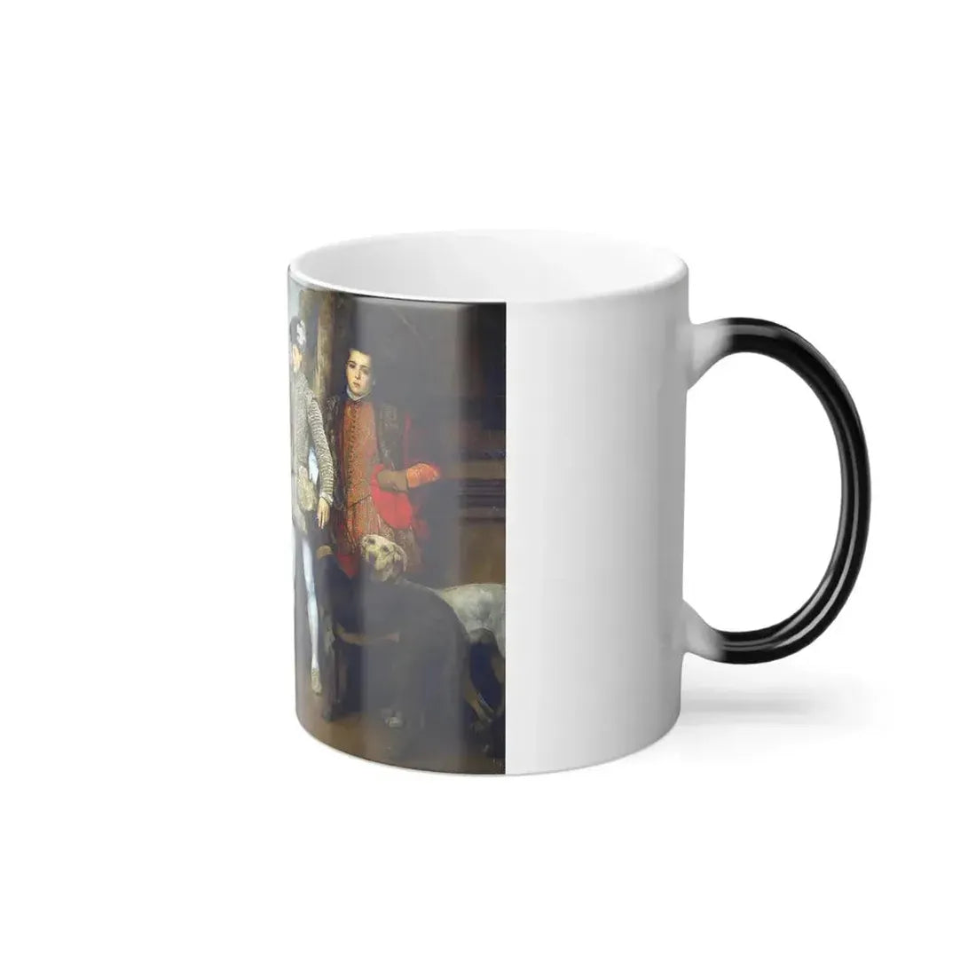 Eduard Charlemont (1848-1906) The Pages - Oil on Canvas 1889 - Color Changing Mug 11oz - Go Mug Yourself
