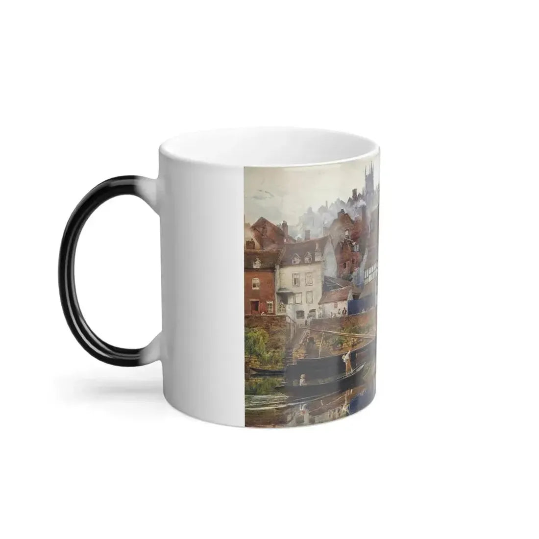 Edward John Poynter (1836-1919) By Severnside, Bridgnorth - Watercolour with scratching out 1885 - Color Changing Mug 11oz - Go Mug Yourself