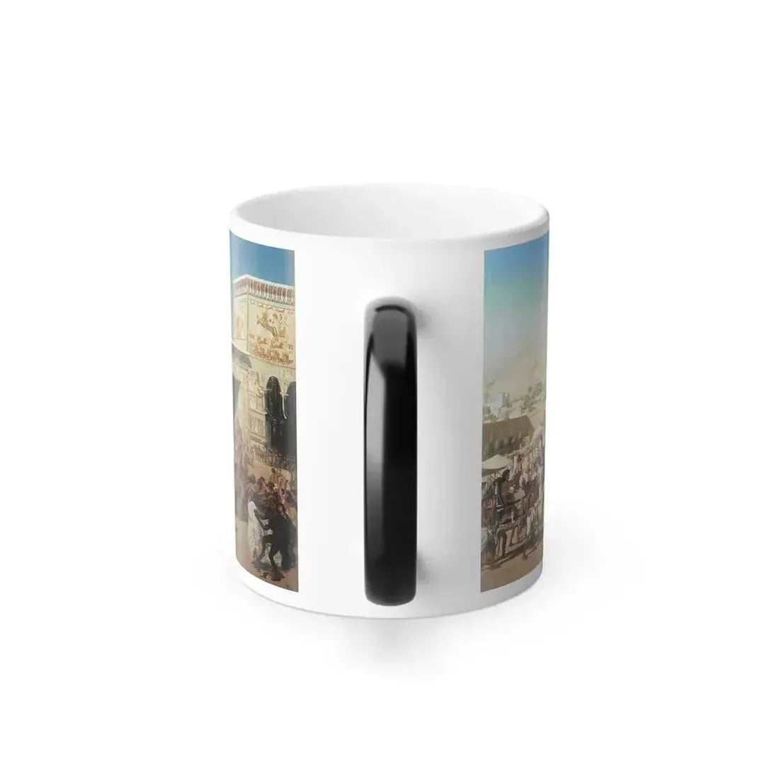 Edward John Poynter (1836-1919) Israel in Egypt - oil on canvas 1867 - Color Changing Mug 11oz - Go Mug Yourself