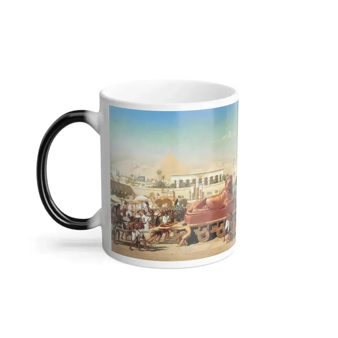 Edward John Poynter (1836-1919) Israel in Egypt - oil on canvas 1867 - Color Changing Mug 11oz - Go Mug Yourself