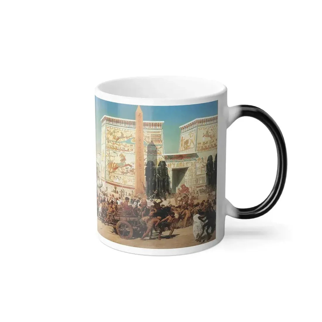 Edward John Poynter (1836-1919) Israel in Egypt - oil on canvas 1867 - Color Changing Mug 11oz - Go Mug Yourself