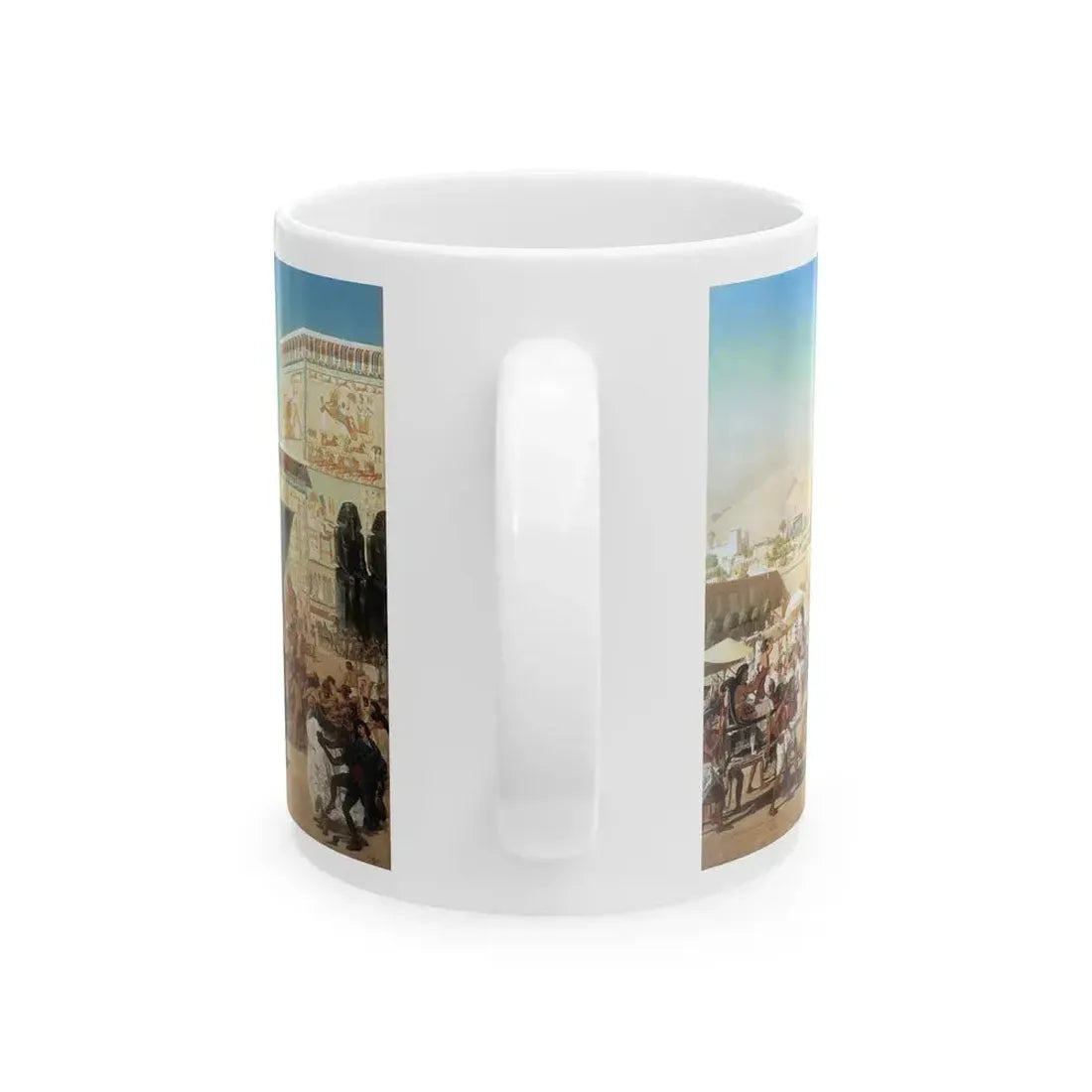 Edward John Poynter (1836-1919) Israel in Egypt - oil on canvas 1867 - White Coffee Mug - Go Mug Yourself