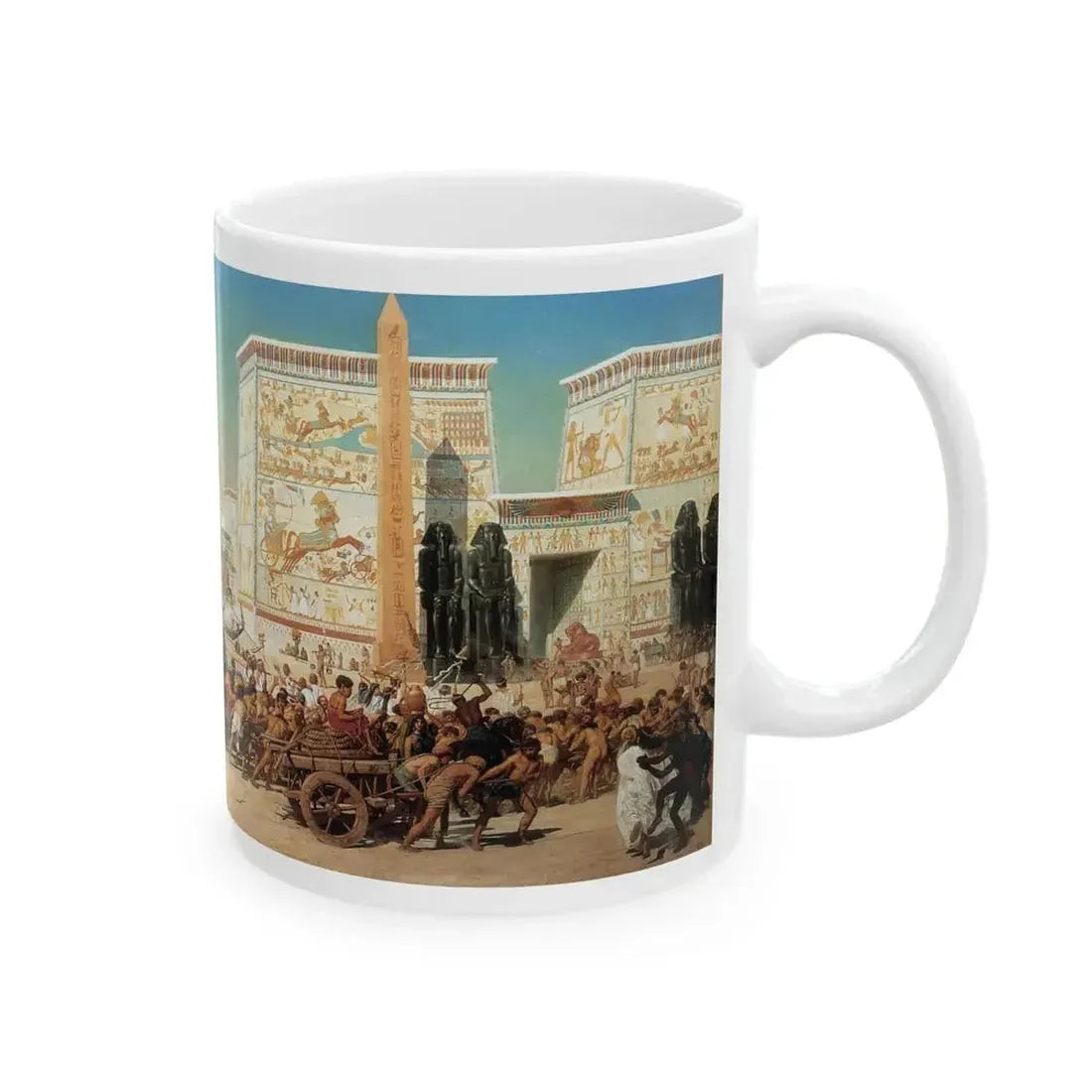 Edward John Poynter (1836-1919) Israel in Egypt - oil on canvas 1867 - White Coffee Mug - Go Mug Yourself