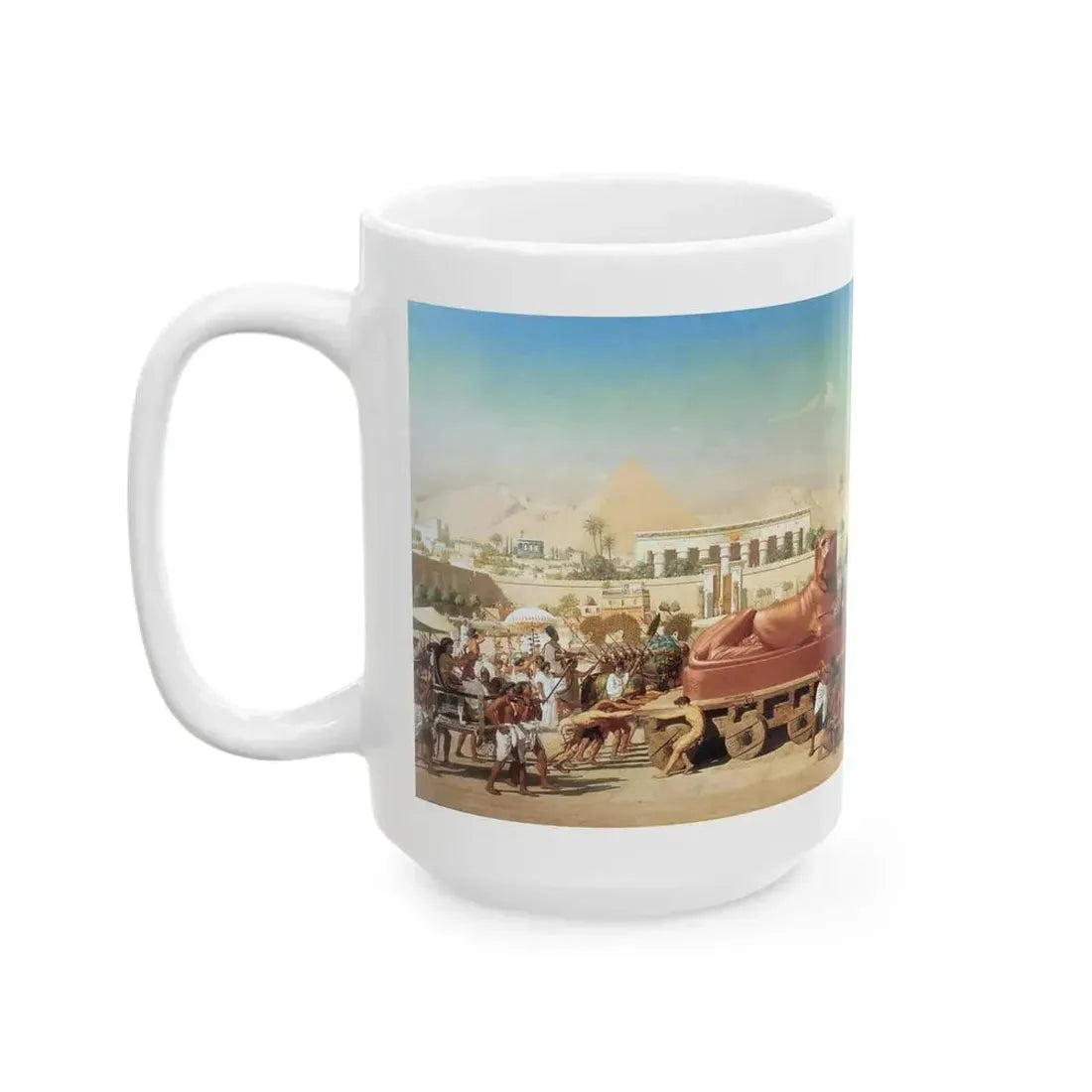 Edward John Poynter (1836-1919) Israel in Egypt - oil on canvas 1867 - White Coffee Mug - Go Mug Yourself
