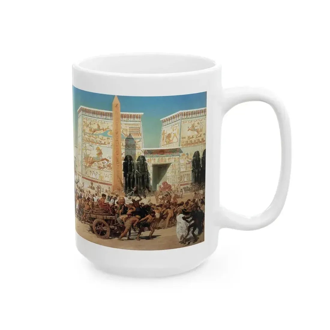 Edward John Poynter (1836-1919) Israel in Egypt - oil on canvas 1867 - White Coffee Mug - Go Mug Yourself