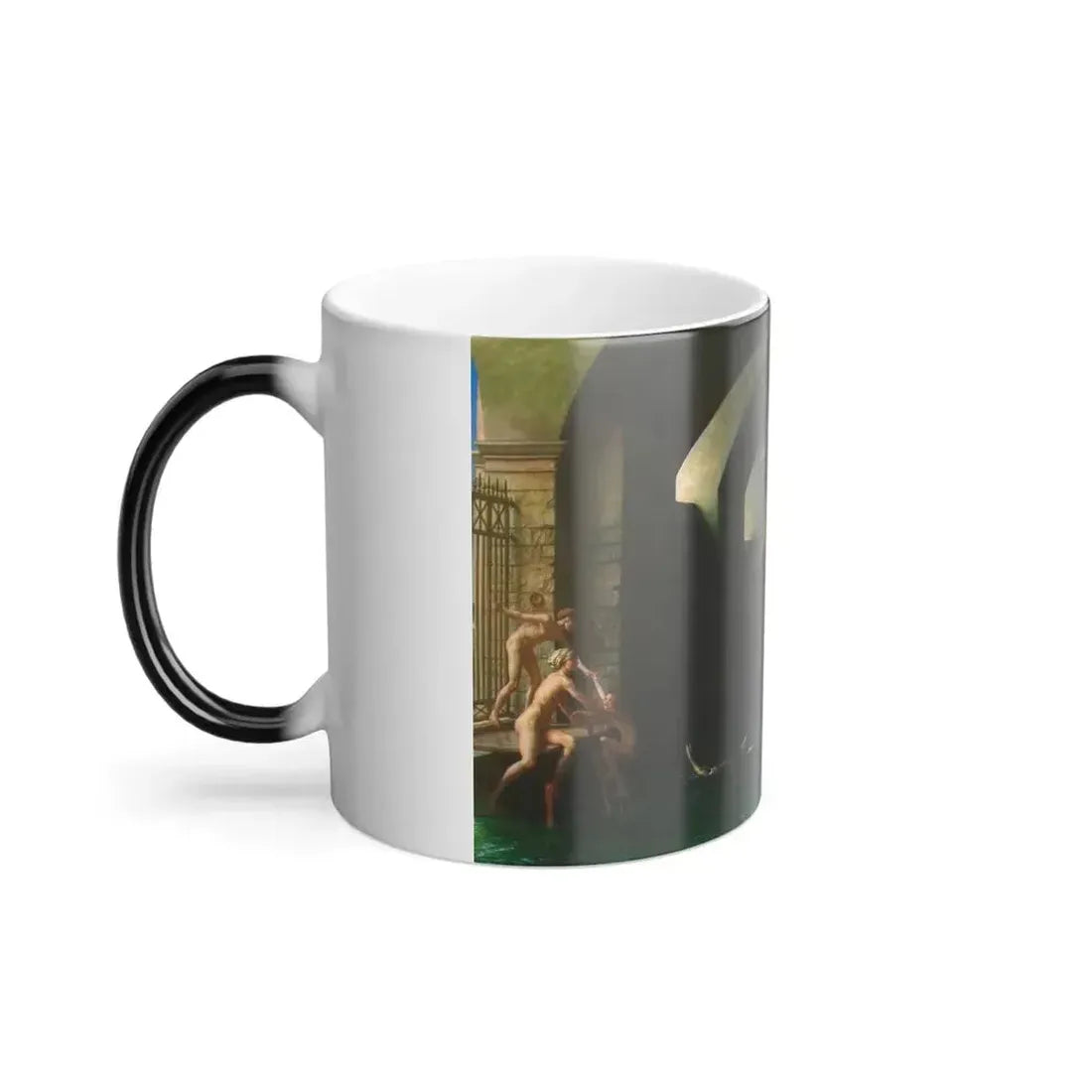 Edward John Poynter (1836-1919) The Champion Swimmer - Color Changing Mug 11oz - Go Mug Yourself