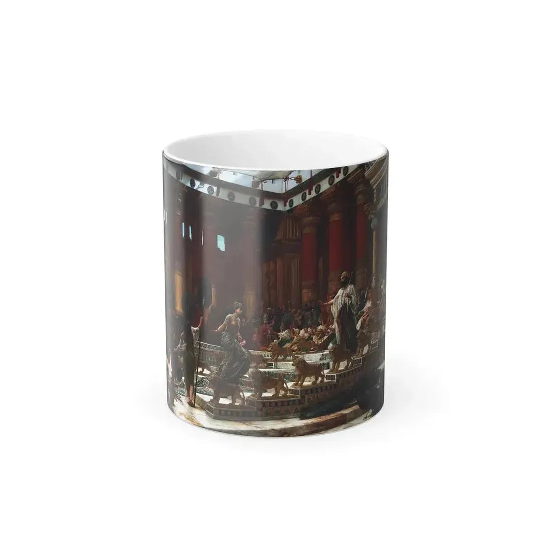 Edward John Poynter (1836-1919) The Visit of the Queen of Sheba to King Solomon - oil on canvas 1890 - Color Changing Mug 11oz 11oz - Go Mug Yourself