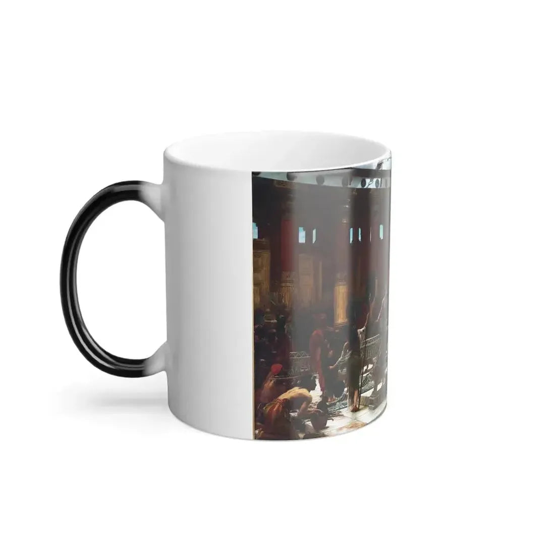 Edward John Poynter (1836-1919) The Visit of the Queen of Sheba to King Solomon - oil on canvas 1890 - Color Changing Mug 11oz - Go Mug Yourself