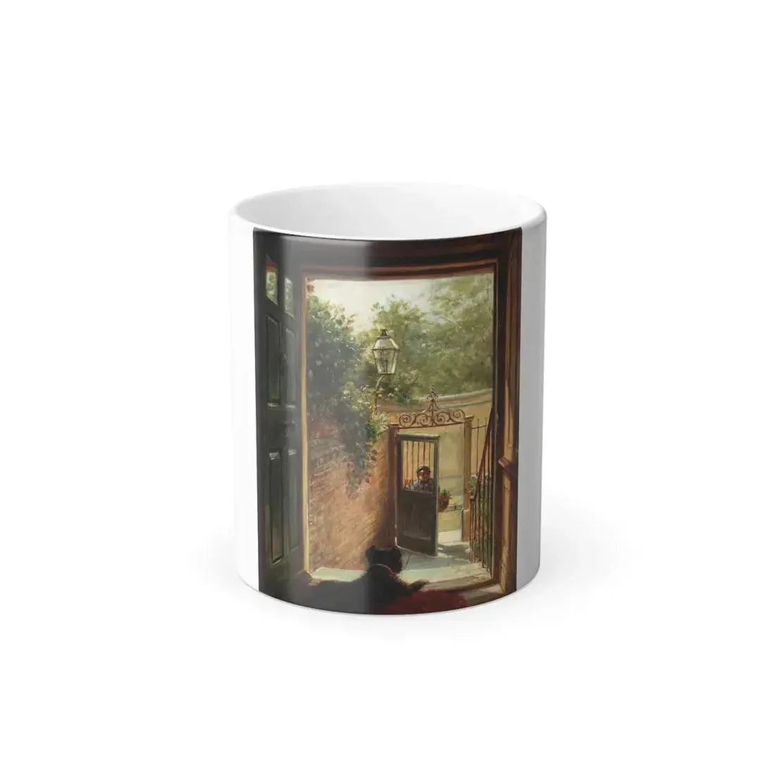 Edward Lamson Henry (1841-1919) A Philadelphia Doorway - Color Changing Mug 11oz 11oz - Go Mug Yourself