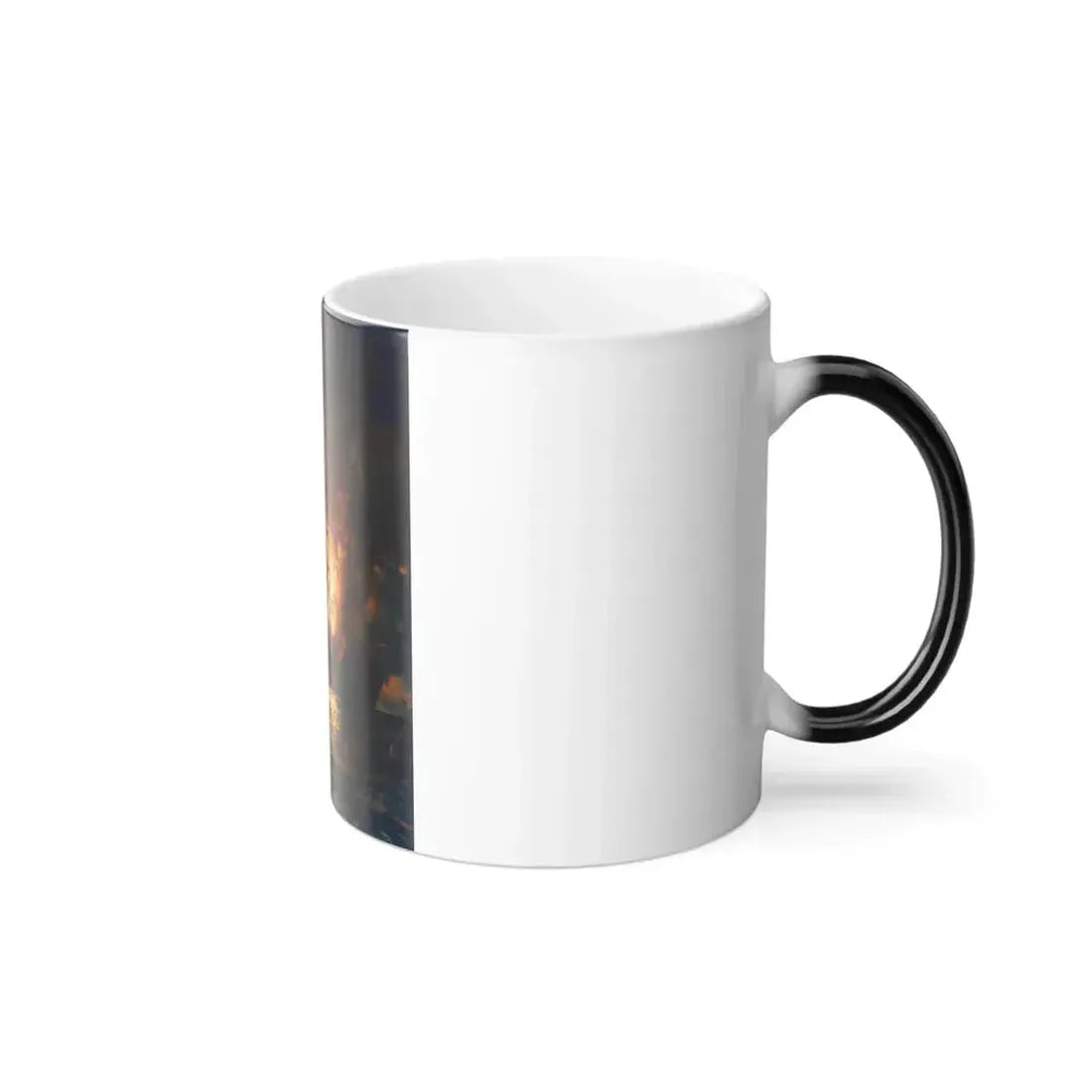 Edward Moran (1829-1901) Burning of the Frigate Philadelphia in the Harbor of Tripoli - oil on canvas c1-0 - Color Changing Mug 11oz - Go Mug Yourself